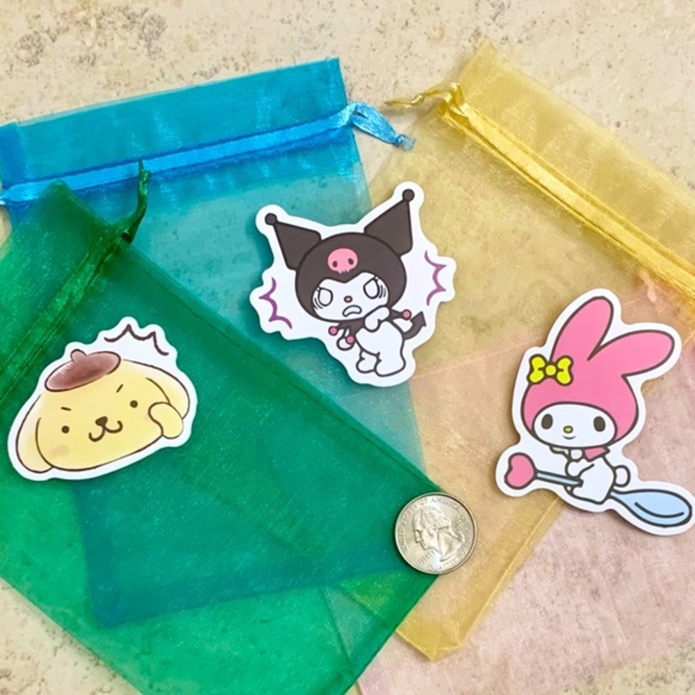 Kawaii 3 Vinyl Stickers - Picture 2 of 2